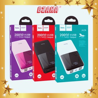 Pin Sạc Dự Phòng 20000mAh 4 cổng sạc in/out -Hoco J42A High power