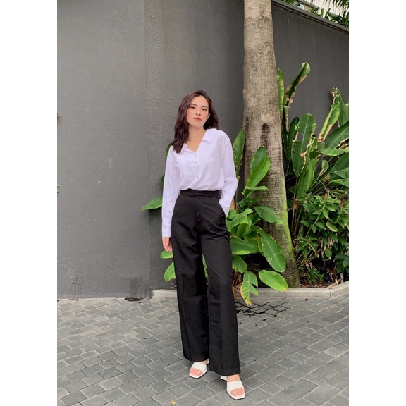 Áo sơ mi nữ dài tay Liv freesize chất liệu Lụa 100D siêu mềm mát không nhăn