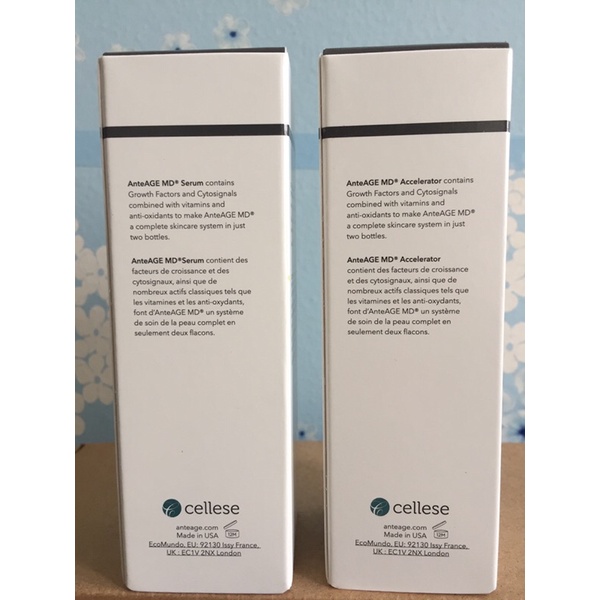 Combo AnteAge MD Serum & Accelerator bảo vệ, tái tạo, dưỡng ẩm và trẻ hóa làm da 30ml