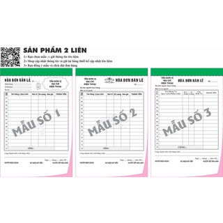 Hoá đơn bán lẻ 2 liên-block 10-chọn mẫu in tên