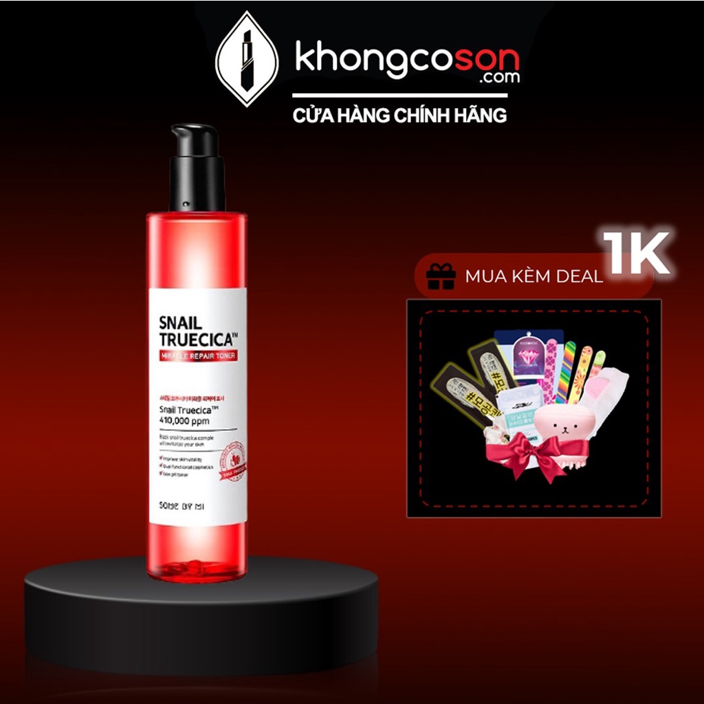 Nước Hoa Hồng Some By Mi Ốc Sên Đỏ Cho Da Dầu - Mụn - Nhạy Cảm Snail Truecica Miracle Repair  Toner 135ml - Khongcoson | BigBuy360 - bigbuy360.vn