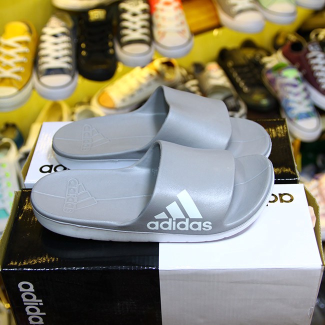 Giày Dép Adidas Aqualette Cloudfoam Slides ghi ACTG01