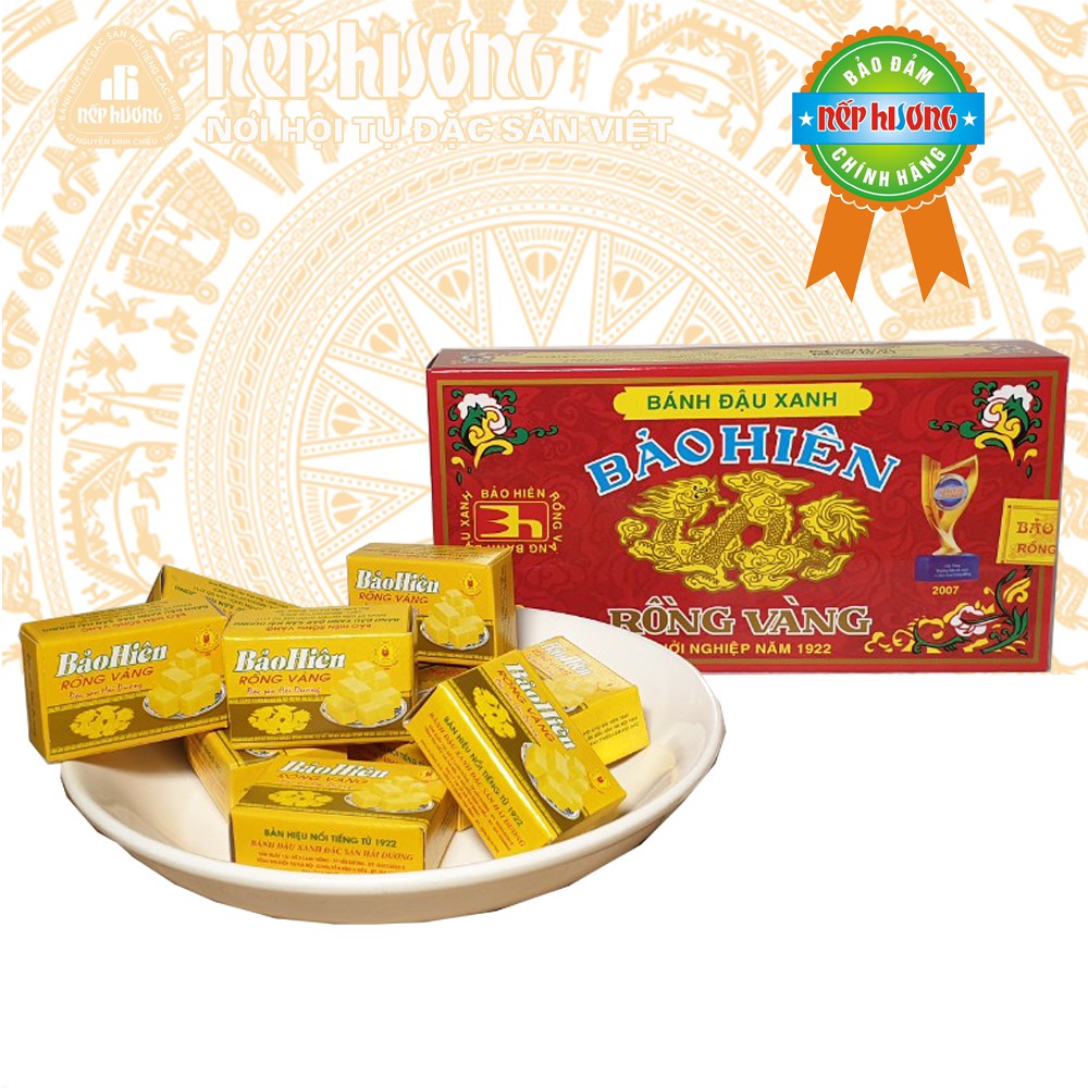 Bánh đậu xanh Bảo Hiên Rồng Vàng 300g