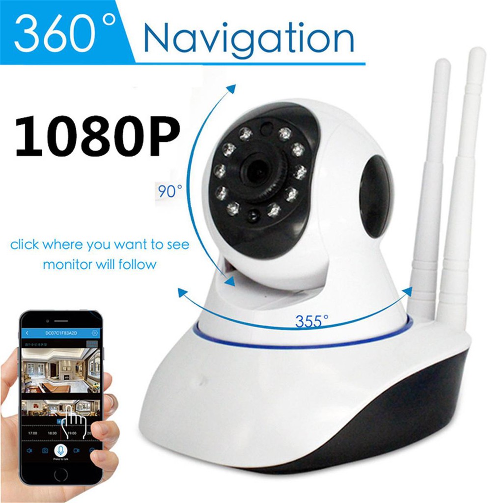 IP CAM không dây bảo mật HD Camera WiFi màn hình từ xa 1080P tầm nhìn ban đêm độ nét cao camera giám sát | BigBuy360 - bigbuy360.vn