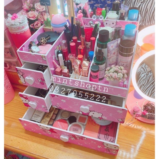 kệ tủ đựng mỹ phẩm MAX PLUS hello kitty
