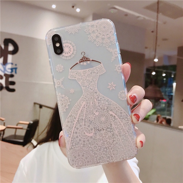 Ốp lưng iphone họa tiết váy cưới siêu đẹp 5/5s/6/6plus/6s/6s plus/6/7/7plus/8/8plus/x/xs/xs max/11/11 pro/11 promax - RO