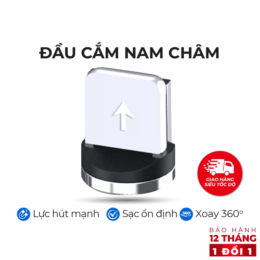 Đầu cáp sạc nam châm TOPK - Hàng Chính Hãng Bảo hành 12 tháng
