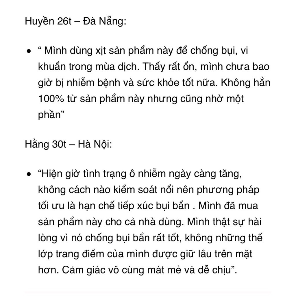 Xịt kháng khuẩn Ihada Nhật Bản 50g kháng khuẩn, bụi mịn pm2.5, phấn hoa .