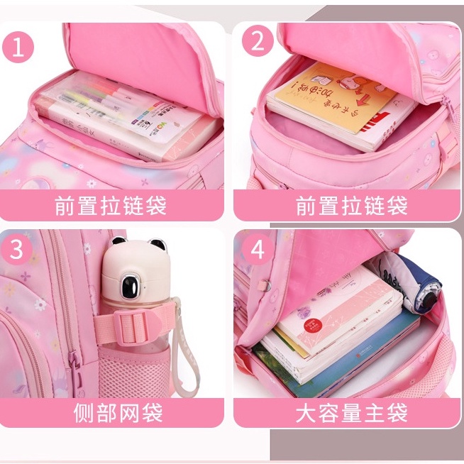 Balo Học Sinh Tiểu Học Cho Bé Gái lớp 2-5,Chắc Chắn,Độ Bền Cao