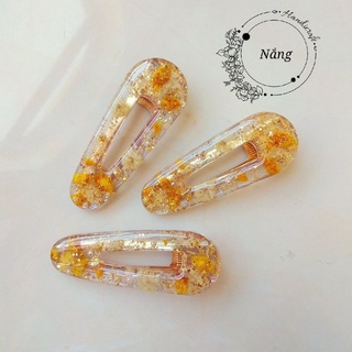 Kẹp tóc hoa baby vàng