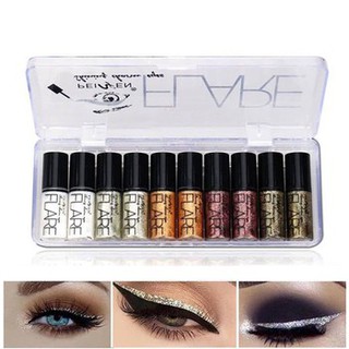 Kẻ mắt nước nhũ kim tuyến black style flare