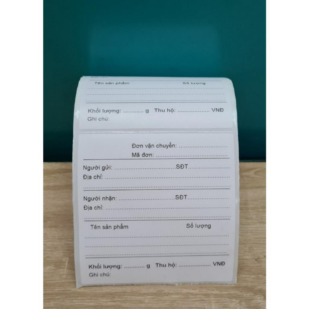 Phiếu ship DÁN ĐƯỢC phiếu giao hàng hóa đơn bán hàng có keo dán thùng carton, gói hàng