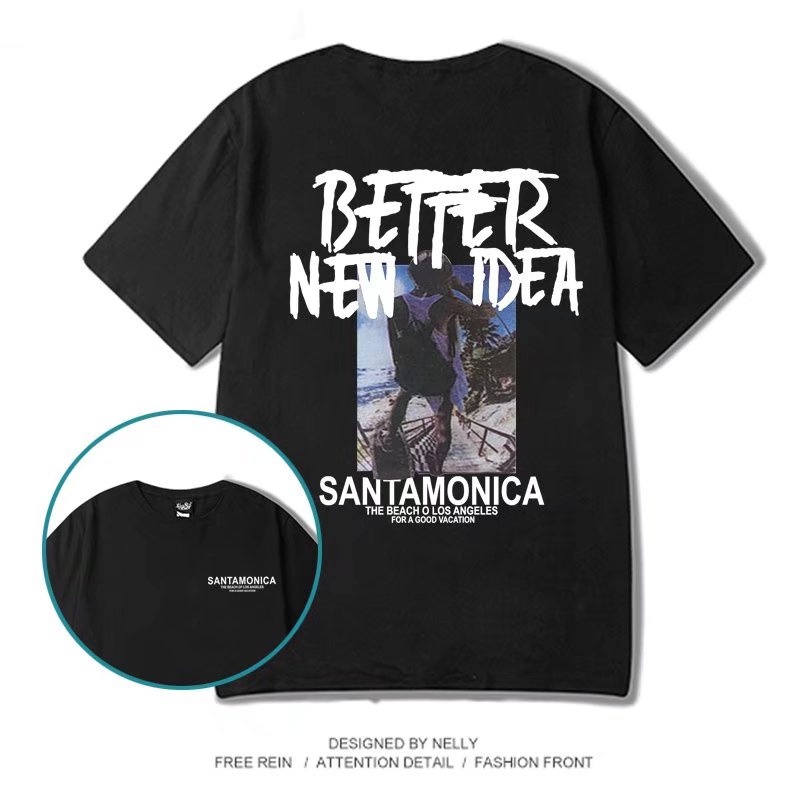 Áo Thun Tay Ngắn In Chữ M-8XL Thời Trang Cho Nam