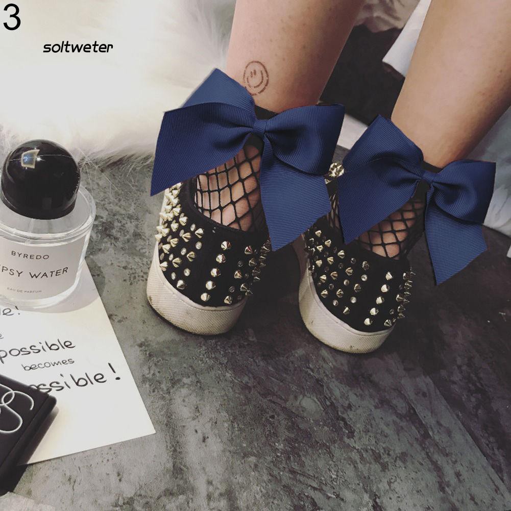 Vớ lưới đính nơ xinh xắn dành cho nữ