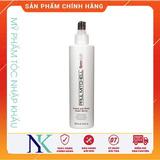 Keo xịt tạo kiểu tóc cứng vừa freeze and shine super spray 250ml