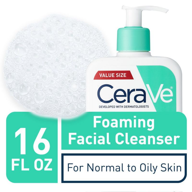 Sữa rửa mặt Cerave foaming facial cleanser cho da dầu , sửa rửa mặt da dầu Cerave