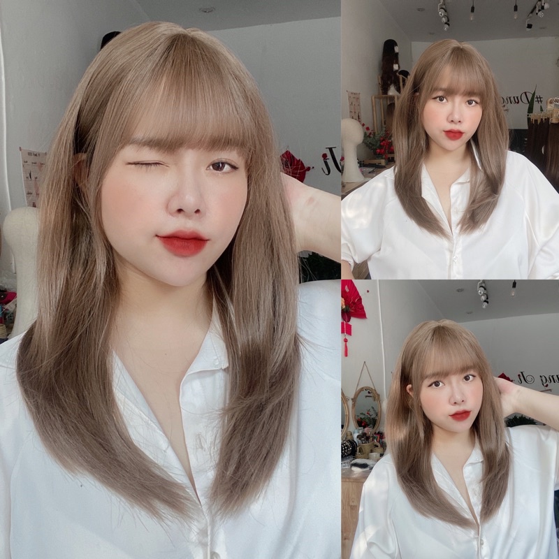 Dj-08 Tóc giả nữ nguyên đầu layer 45cm nhiều màu