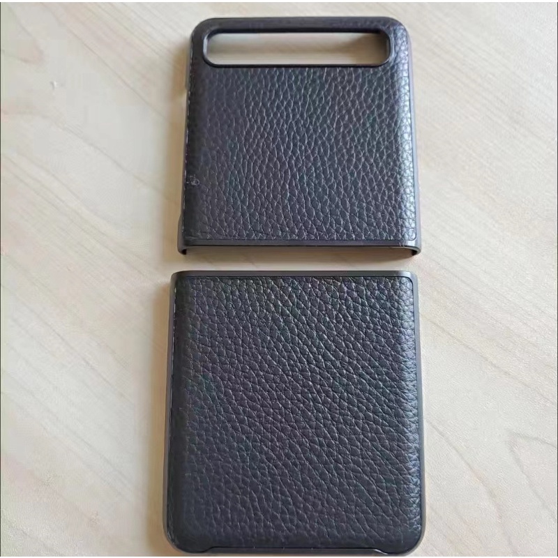 Ốp Điện Thoại Da Cứng Nắp Gập Kiểu Doanh Nhân Cho Samsung Galaxy Z Flip 1 2 Gen Flip2