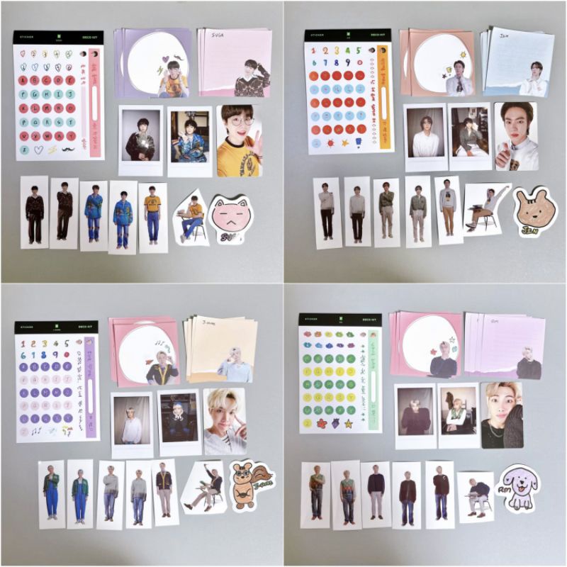 SHARE BTS DECO KIT - with OUR UNIVERSE ARMY | BỘ ẢNH LẺ TRONG DECO KIT BTS (Hàng off, có sẵn)