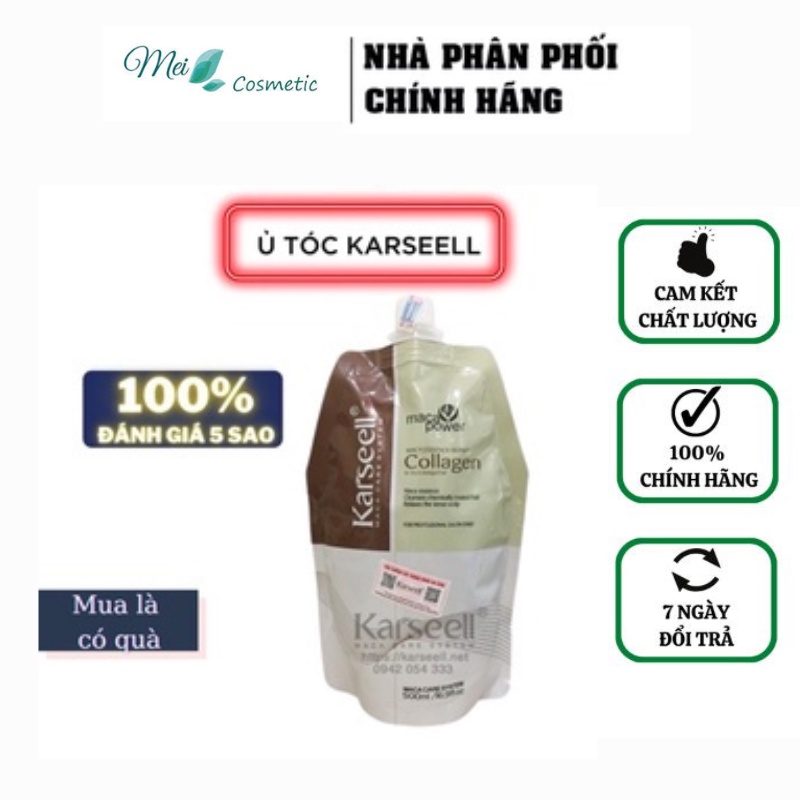 Ủ tóc phục hồi collagen karseell chăm sóc tóc dưỡng tóc phục hồi hư tổn tóc hấp tóc chuyên nghiệp