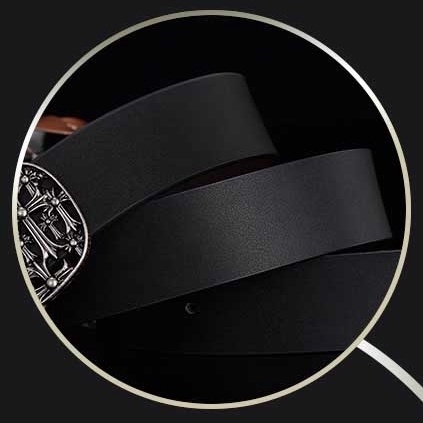 Thắt Lưng Da Khóa Chữ ch Trơn Màu Cho Nam