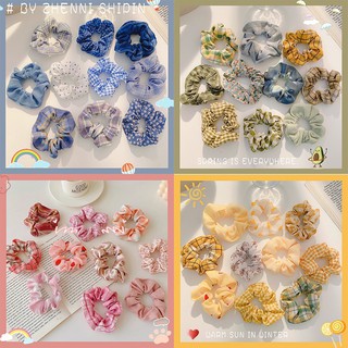 Dây buộc tóc, cột tóc scrunchies quà tặng hoa quả dễ thương