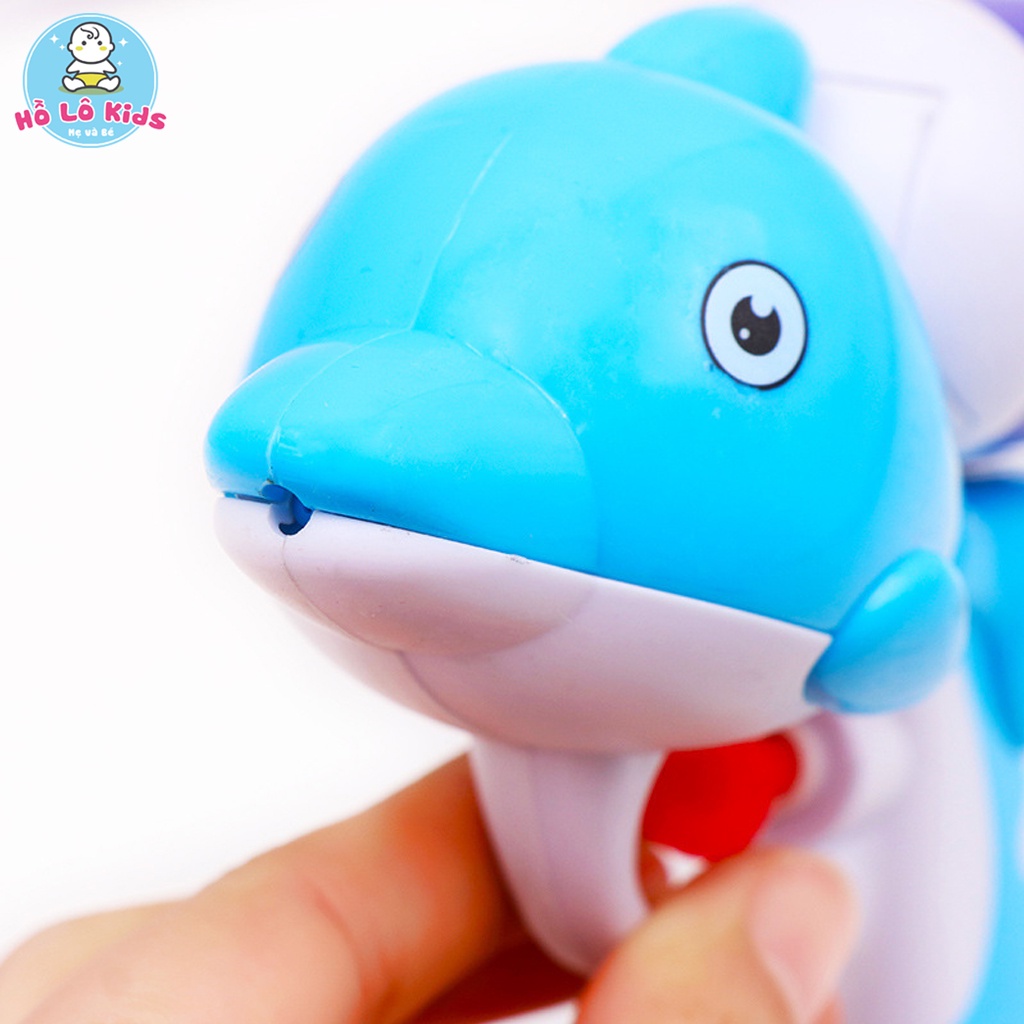 Súng nước hình cá heo giá rẻ cho bé vui đùa vận động ngoài trời Hồ Lô Kids