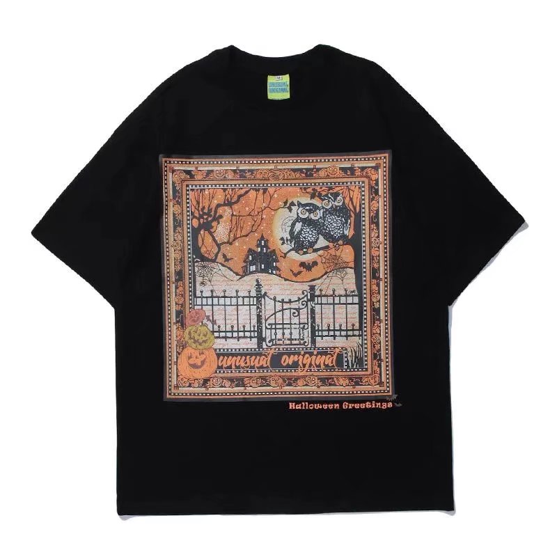 Áo Thun Nam Cổ Tròn Ngắn Tay In Hình Phong Cách Hip hop Thời Trang Mùa Hè Size M-3XL