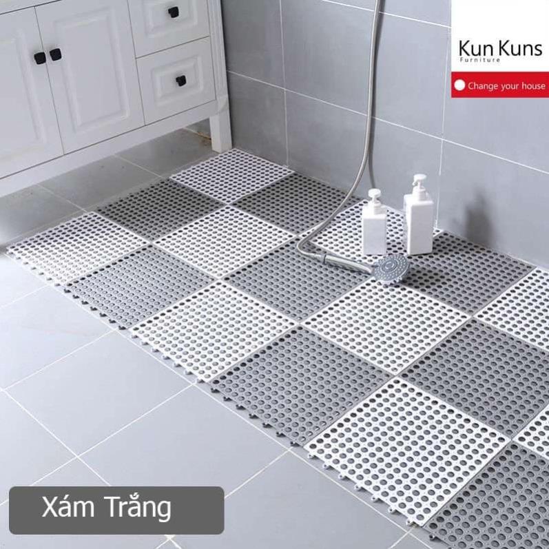 (giá sỉ) TẤM THẢM LỖ NHỰA GHÉP LÓT SÀN NHÀ TẮM CHỐNG TRƠN TRƯỢT