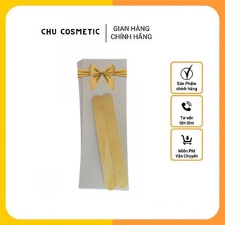 [Combo wax lông] Que gạt kèm giấy wax 40 tờ wax lông an toàn tiện lợi