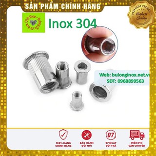 [HÀNG SẮN] Ecu rút inox size M4- M10, Tán rút inox inox 304