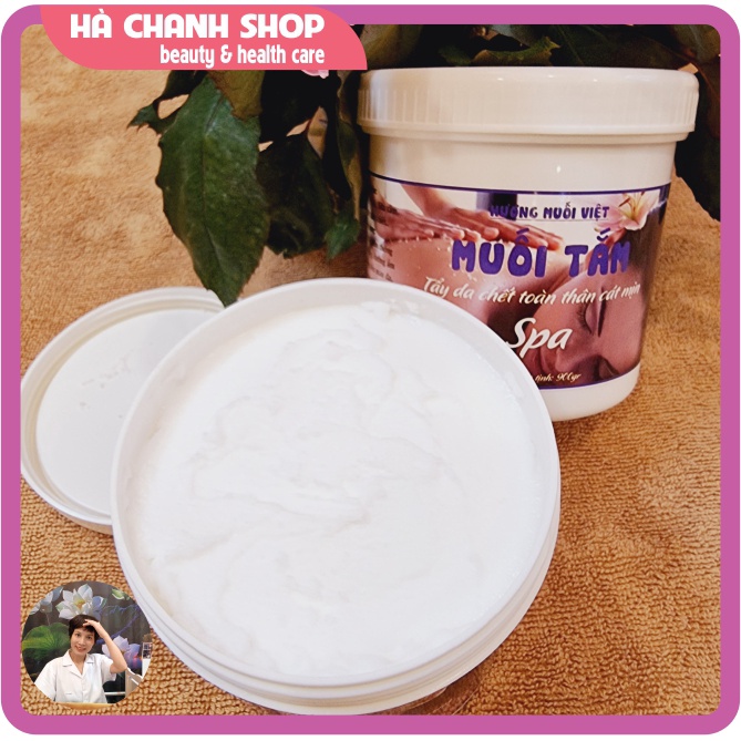 900gr Muối Tắm Tẩy Tế Bào Chết Toàn Thân Spa Hương Muối Việt Dạng Cát Mịn Hộp Muối Tắm Trắng Cho Cá Nhân Và Spa