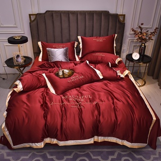 Bộ Chăn Ga Lụa Thái Set 4 Món Đẳng Cấp Sang Trọng Hàng Hộp Siêu Chất
