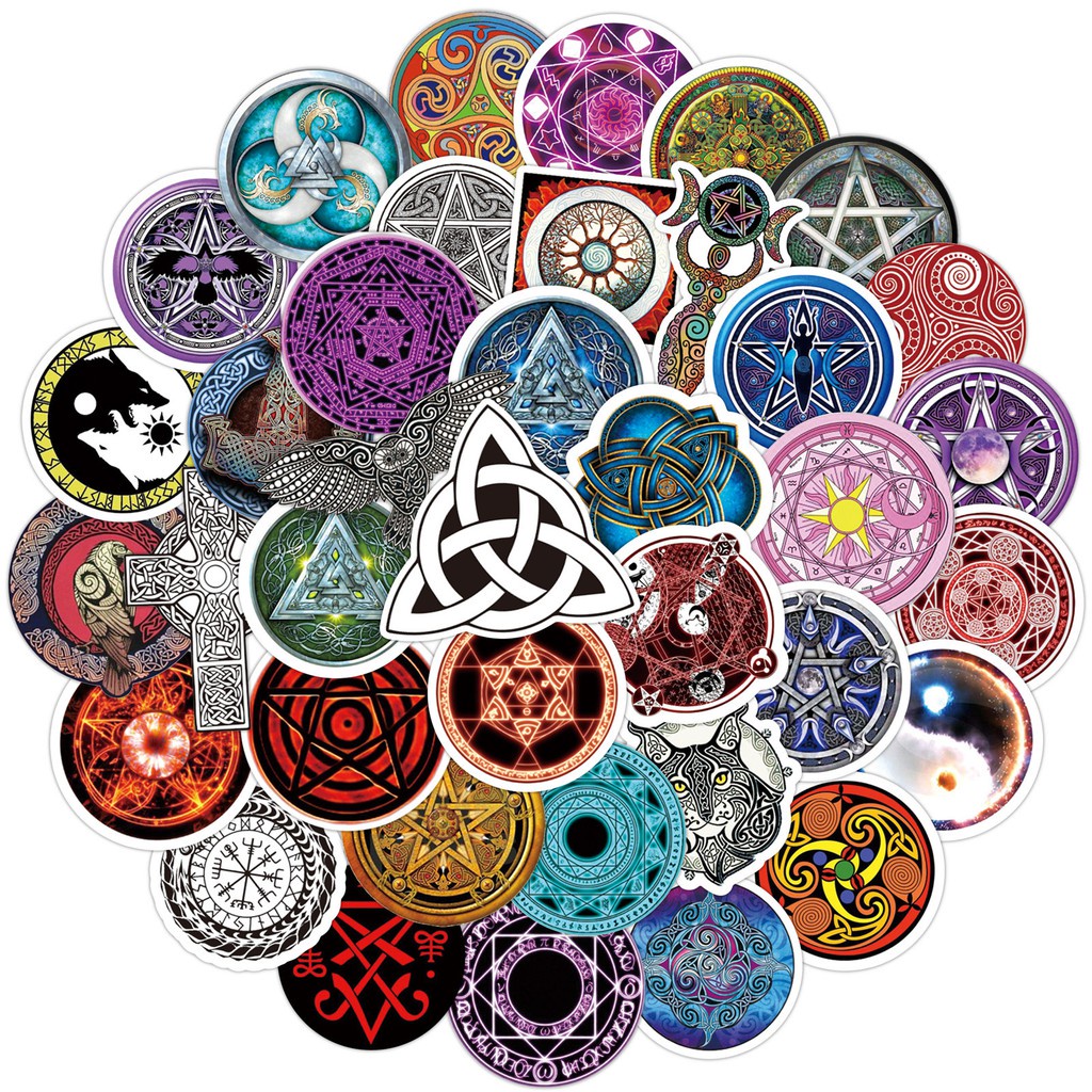 50/ 25/ 10 Miếng dán họa tiết hoạt hình phong cách retro chống nước trang trí xe xe máy/ đàn guitar/ cốc nước