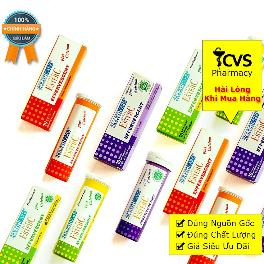 Viên Sủi Ester C / Ester-C - Bổ Sung Vitamin C Thế Hệ Mới Tăng Cường Sức Đề Kháng