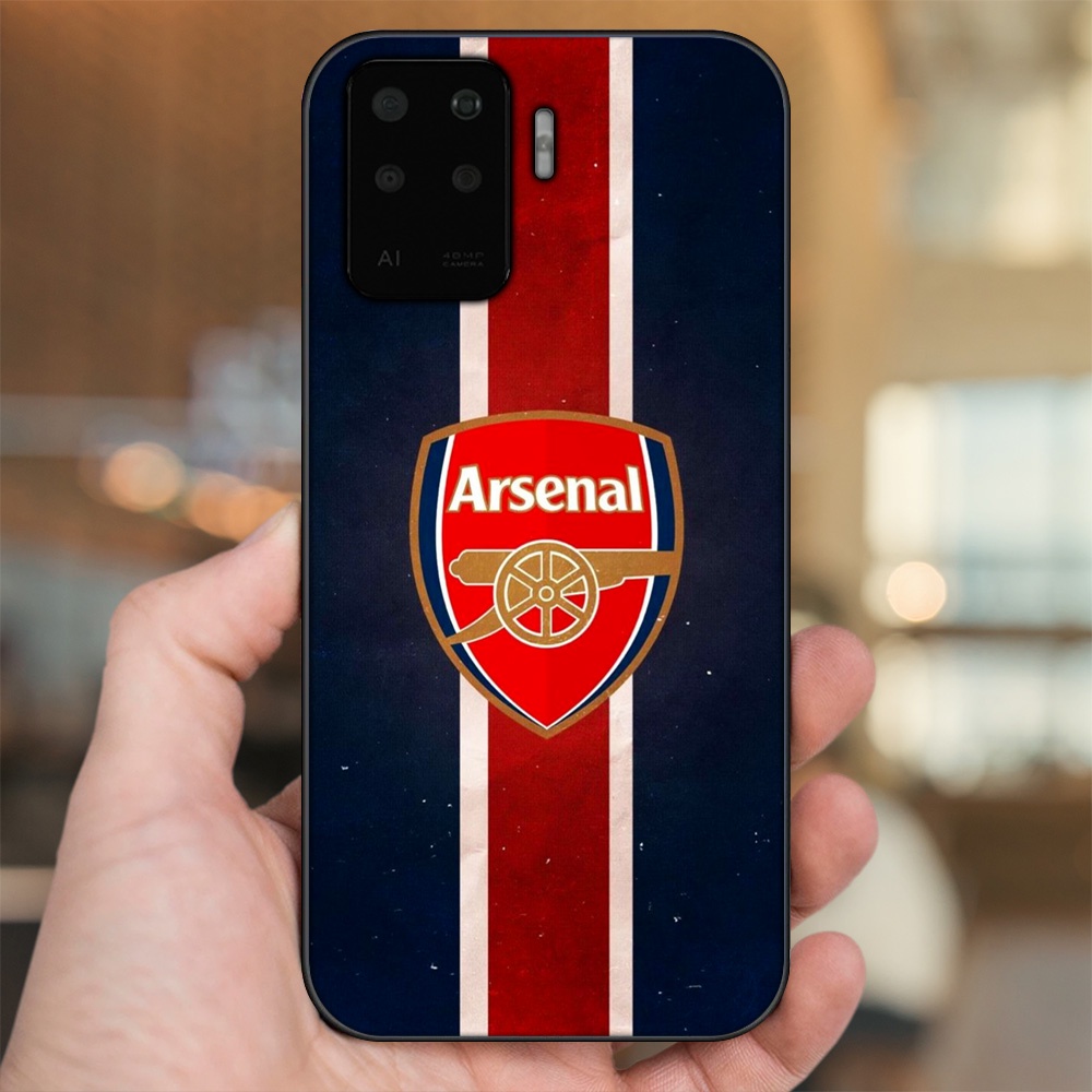 Ốp lưng Oppo A94 viền đen in hình Arsenal FC