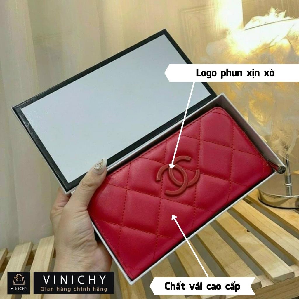 Ví nữ dài cầm tay, đựng thẻ, điện thoại, chìa khóa dùng đi dự tiệc VINICHY, da cao cấp size 20cm HA053