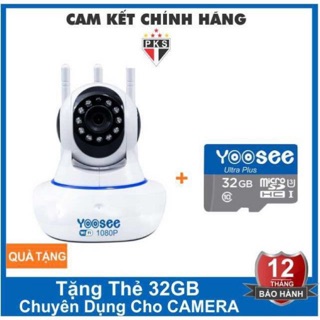 Camera ip yoosee 3 anten fhd1080p-2.0mpx tặng thẻ 32 g mng0509