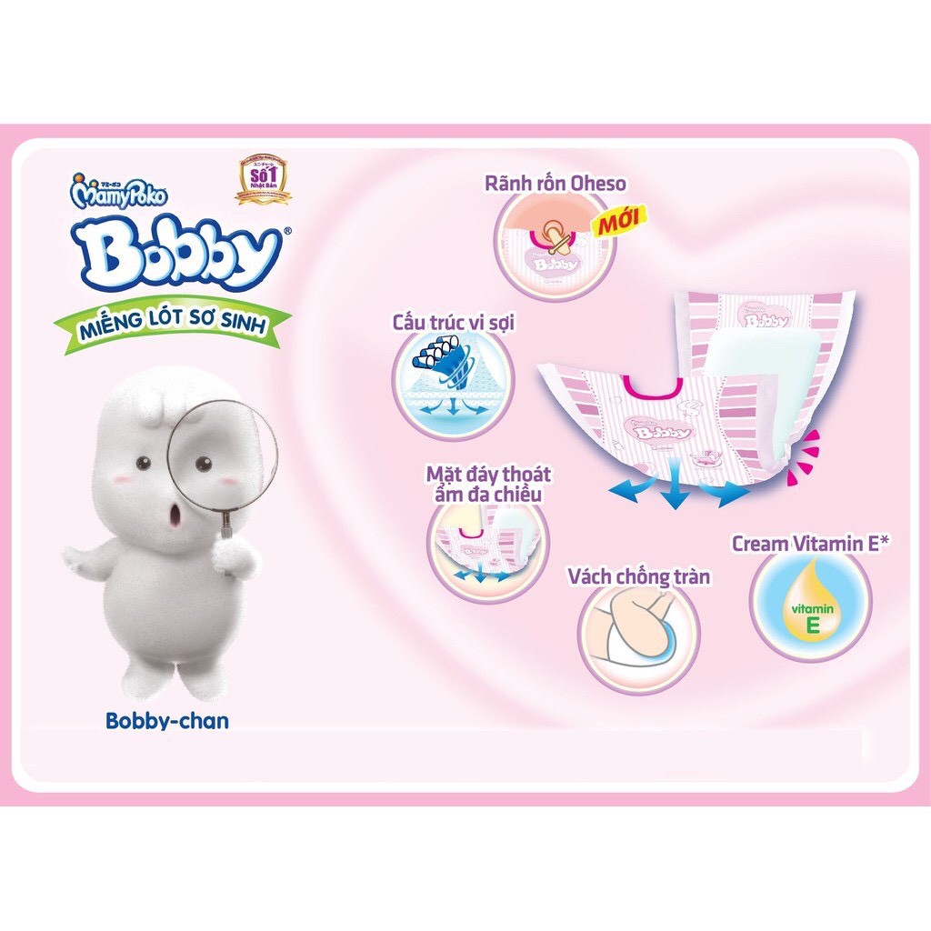 Miếng Lót Sơ Sinh BOBBY NEWBORN 1 / NEWBORN 2