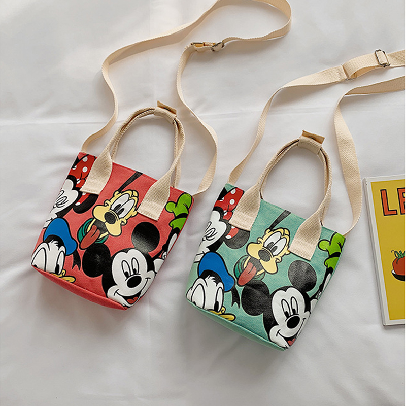 Túi vải đeo vai in hình chuột Mickey xinh xắn