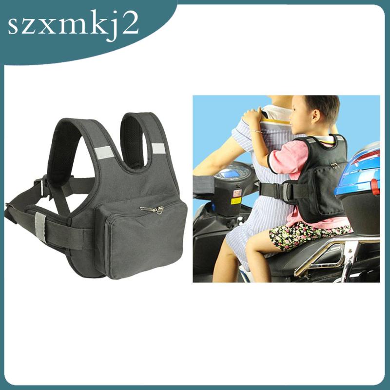 Dây Đai Yên Xe Đạp Màu Đen Kèm Giá Đỡ Phản Quang Chống Rơi Cho Bé Zxmkj2