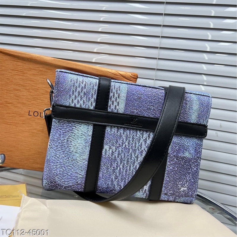 Túi Da Đeo Chéo L.V Thời Trang Sang Trọng Cho Nam Nữ