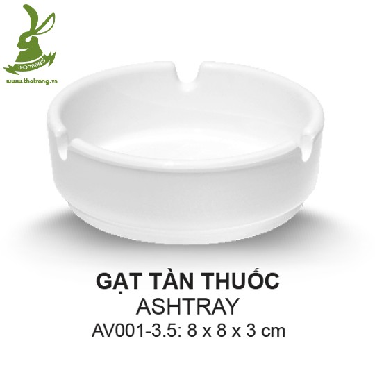 Gạt tàn thuốc màu trắng nhựa melamine Srithai Superware Thái Lan cao cấp