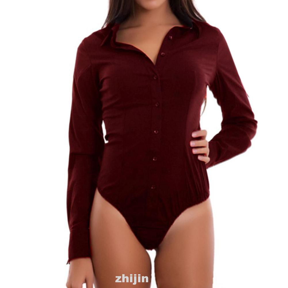 Bodysuit Tay Dài Màu Trơn | BigBuy360 - bigbuy360.vn