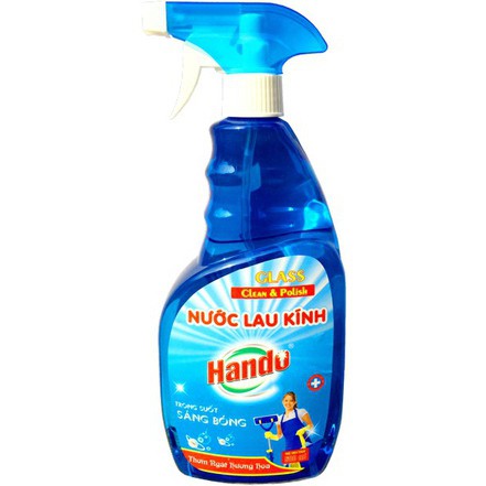 Nước Lau kính - Lau bếp Hando Hương Hoa 600ml