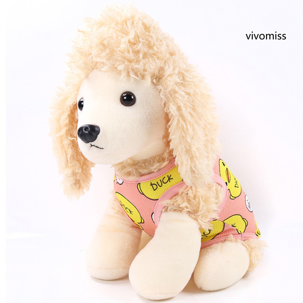 Áo Lưới In Hình Vịt Đáng Yêu Cho Thú Cưng
