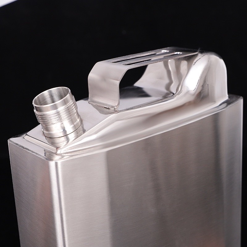 Bình đựng rượu inox 304 dung tích 5.4 Lít dáng can cao cấp 2023, dày dặn inox sáng bóng