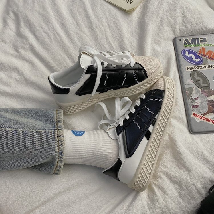 [ Mã 66CBSALE giảm 30K đơn 200K] Giày Thể Thao Bằng Da Pu Thời Trang Hàn Quốc Dành Cho Bạn Nữ | BigBuy360 - bigbuy360.vn