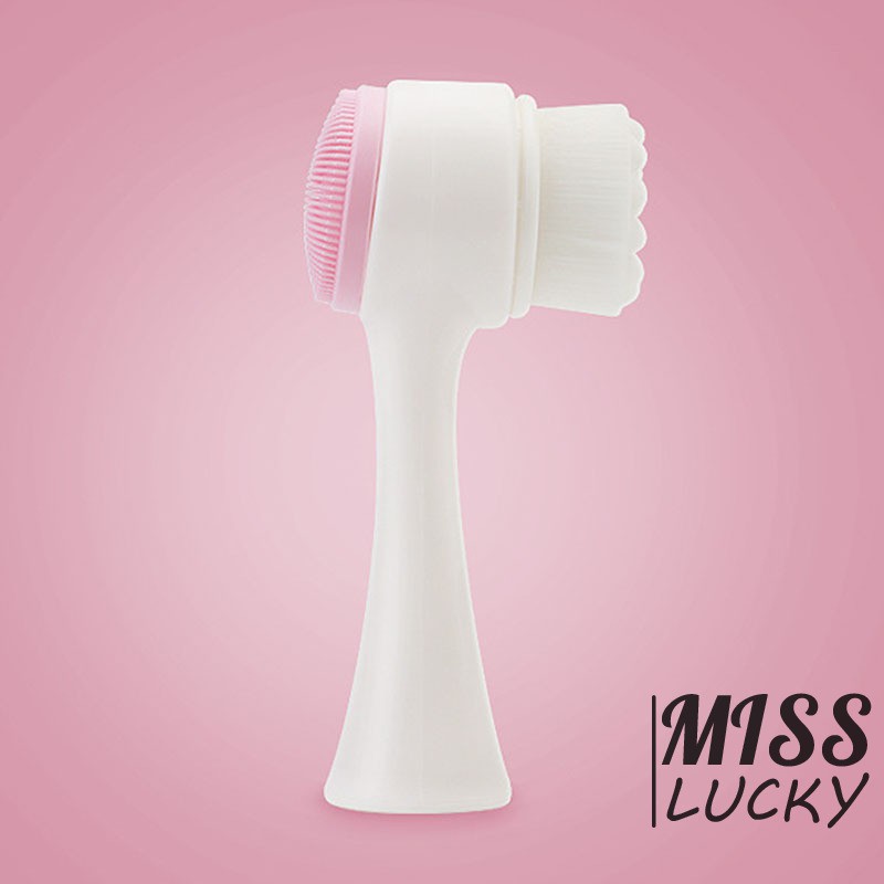 [Hàng mới về] Bàn chải hai mặt bằng chất liệu silicon 3d dùng để vệ sinh da mặt