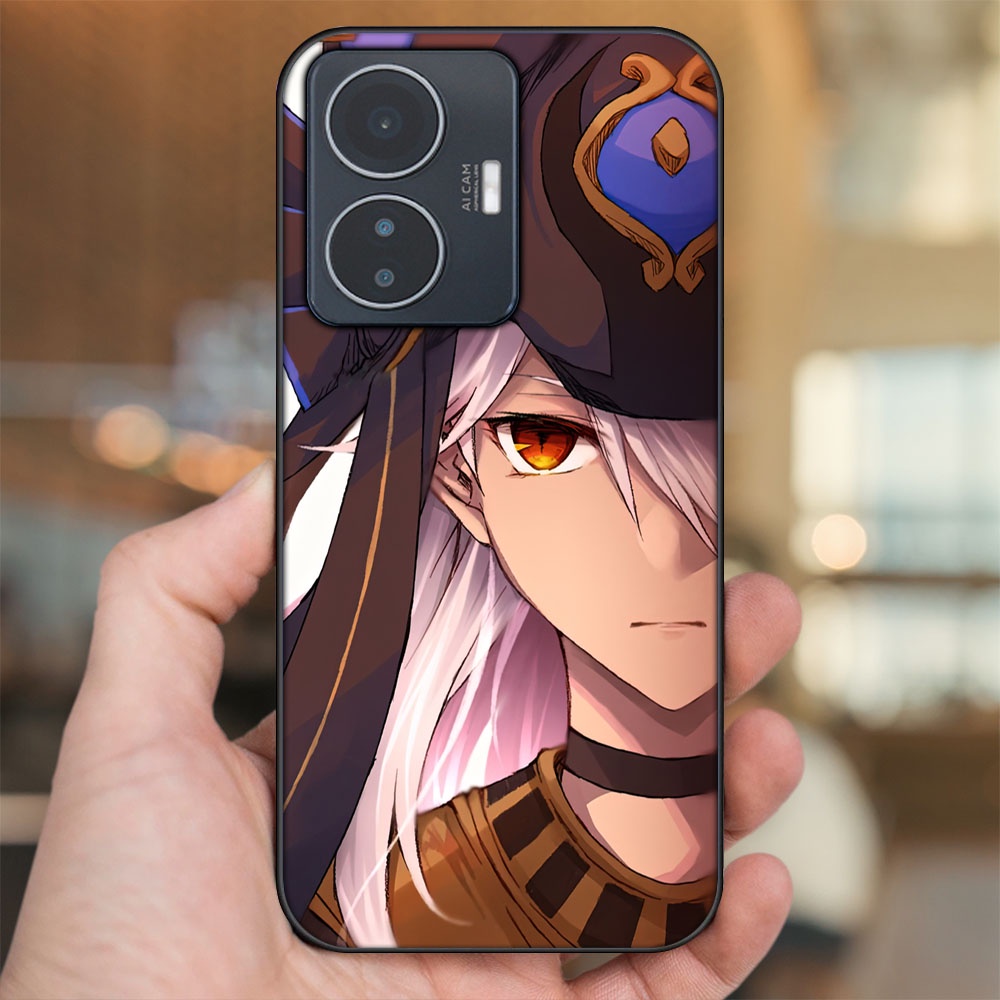 Ốp lưng Vivo Y55 2022 viền đen in hình Cyno Genshin Impact